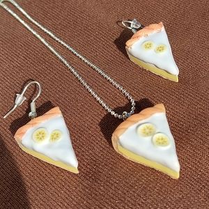 Banana Cream Pie Handmade Jewelry Set